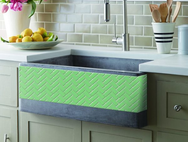 Cerámico Autoadhesivo Espigas Verdes Cocina Baño Muresco - Imagen 4