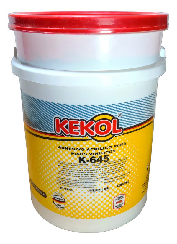 Adhesivo Base Acuosa Para Pisos Vinilicos Kekol K-645 Envase De 25 Kg Color Beige No Toxico