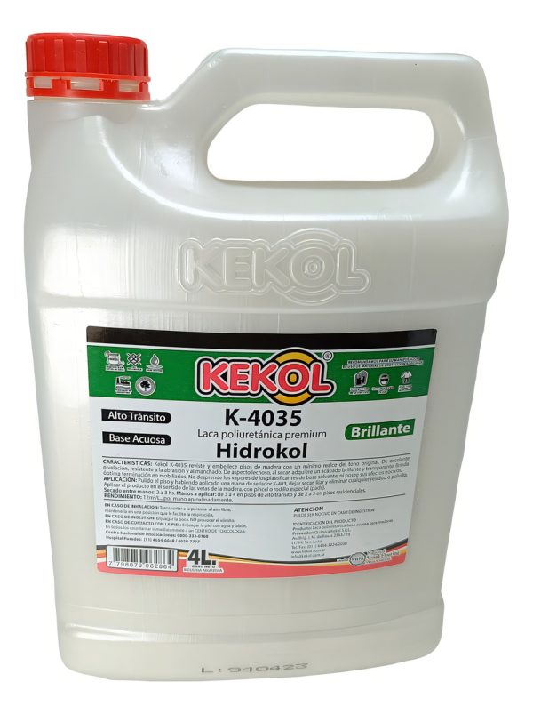 Laca Poliuretanica Brillante Premium Kekol K-4035 Envase De 4 Litros