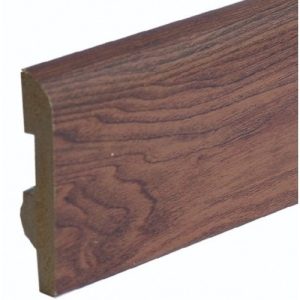 Zocalo Pvc Simil Madera Curvo 7cm Caoba X Tira 2,45ml