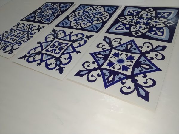 Azulejos Autoadhesivos Vinilo Muresco 16231 X 6 Unidades Color Azul - Imagen 10