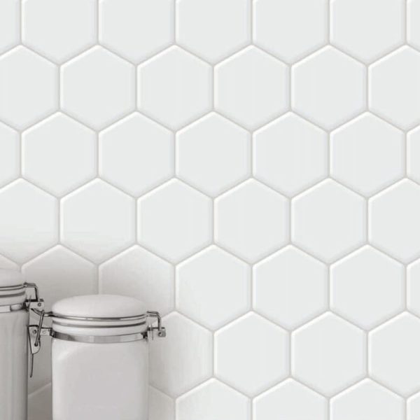 Vinilo Autoadhesivo Azulejo Cerámico Hexagonal Cocina Baño - Imagen 13