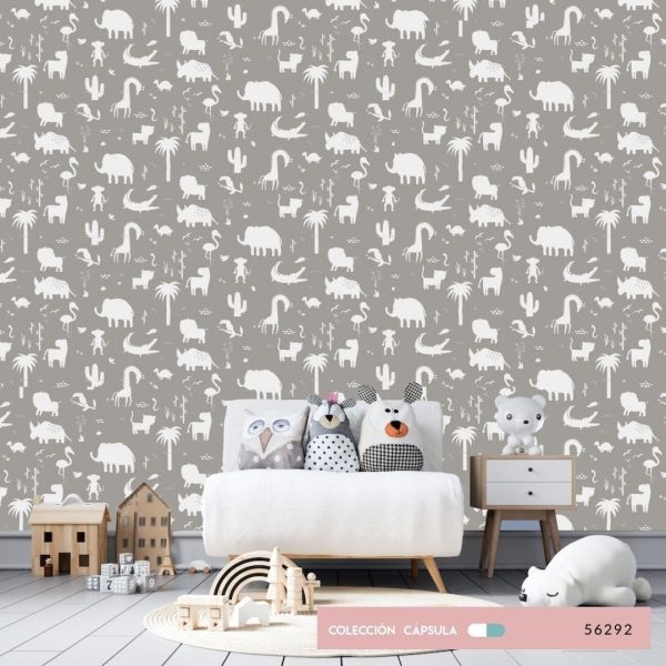 Empapelado Vinilico Papel Animales Muresco Capsula 5629 - Imagen 6