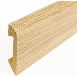 Zocalo Pvc Simil Madera Curvo 7cm Roble Greige X 2,45ml