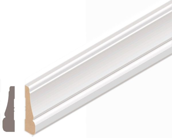 Contramarco Mdf Prepintado Blanco 15x56x2750 Atenneas Pc56