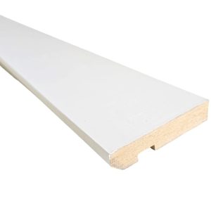 Zocalo Madera Foliado Blanco Recto 7 Cm X 2,75mts Atenneas