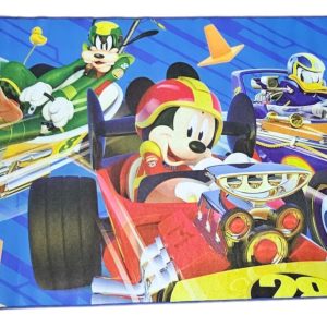 Alfombra Infantil Mickey Road Racers Carpeta Dib 100x140