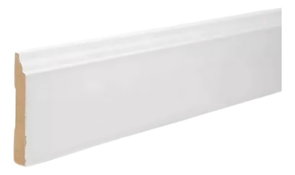 Zocalo Madera Prepintado Blanco Mdf Atenneas Pz-126 X 2,75ml - Imagen 2