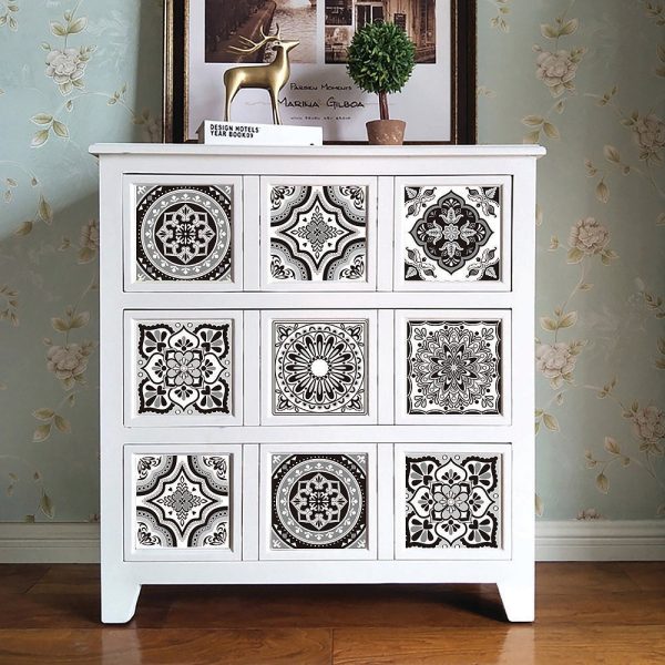 Azulejos Autoadhesivos Vinilo Muresco Negro X 6u 16601 - Imagen 3