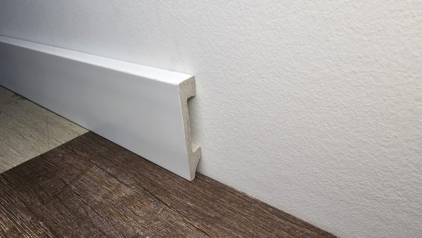 Zocalo Pvc Eps Blanco Recto Resistente Al Agua 7cm X 2,20 Ml - Imagen 3