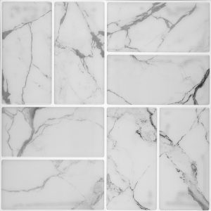 Cerámico Autoadhesivo Simil Marmol Cocina Baño Muresco