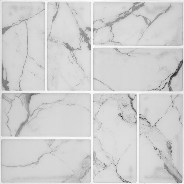 Cerámico Autoadhesivo Simil Marmol Cocina Baño Muresco
