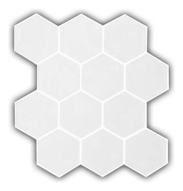 Vinilo Autoadhesivo Azulejo Cerámico Hexagonal Cocina Baño Color Blanco 16592 - Imagen 11