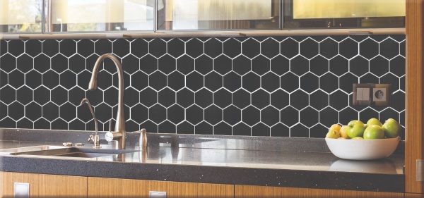 Vinilo Autoadhesivo Azulejo Cerámico Hexagonal Cocina Baño