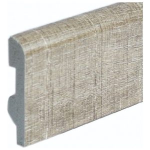 Zocalo Pvc Simil Madera Curvo 7cm Castaño X Tira 2,45ml