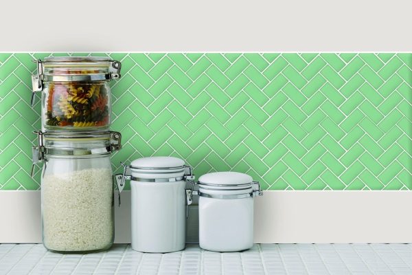 Cerámico Autoadhesivo Espigas Verdes Cocina Baño Muresco - Imagen 2