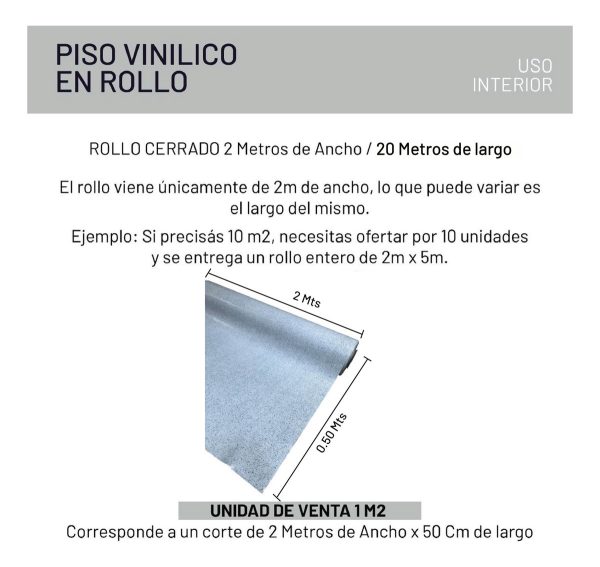 Piso Vinílico Tarkett Iconik 150 Rollo Simil Granito X 1m2 - Imagen 3