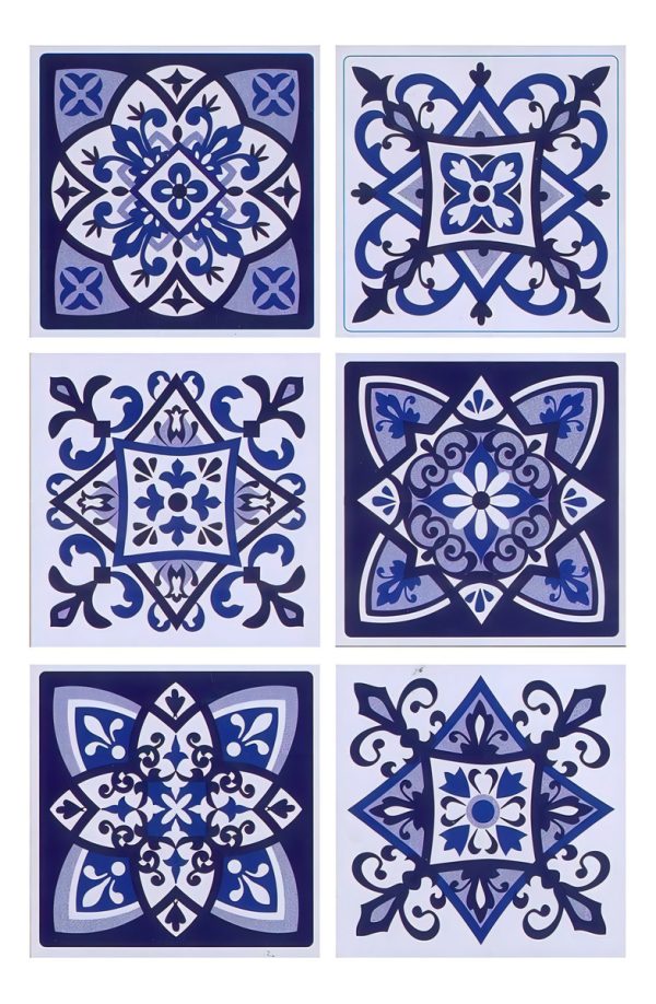 Azulejos Autoadhesivos Vinilo Muresco 16231 X 6 Unidades Color Azul - Imagen 5