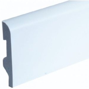 Zocalo Pvc Blanco Curvo Resistente Al Agua 7cm X Tira 2,45ml
