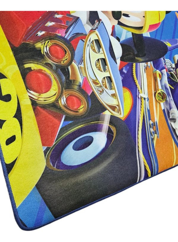 Alfombra Infantil Mickey Road Racers Carpeta Dib 100x140 - Imagen 3