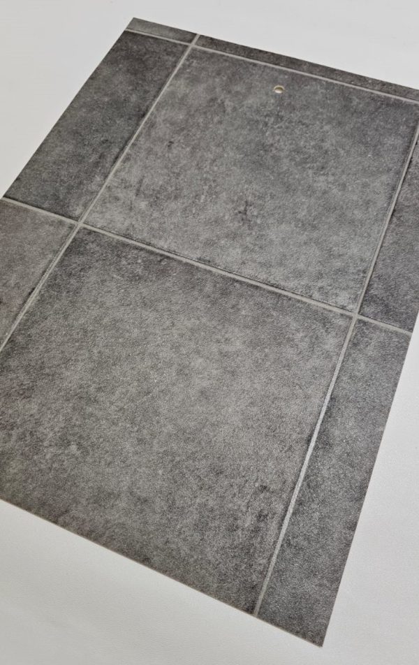 Piso Vinilico En Rollo Luna Simil Ceramico Alto Transito 1m2 - Imagen 3