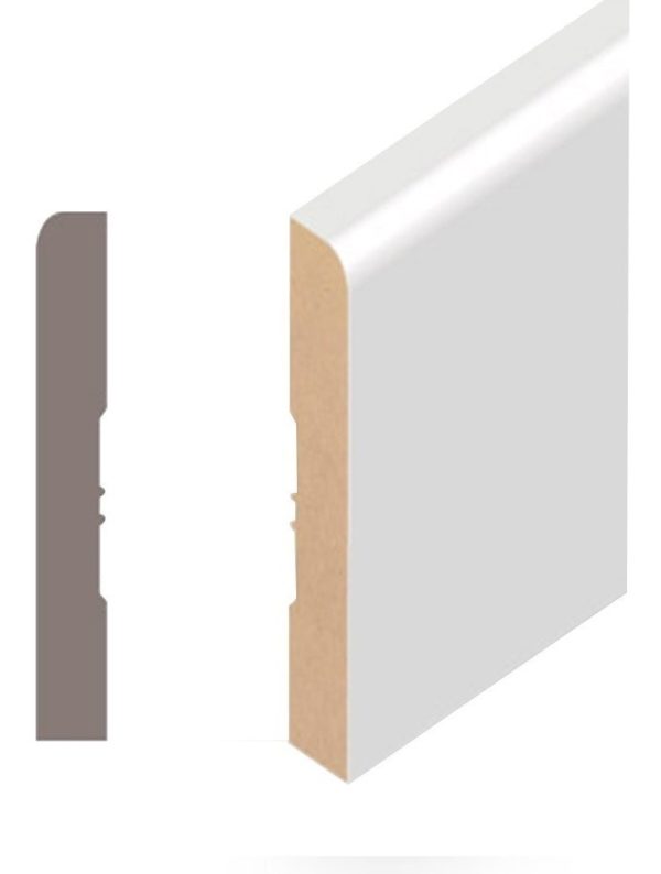 Zocalo Liso Mdf Prepintado Blanco 12x75x2750 Atenneas Pz75l
