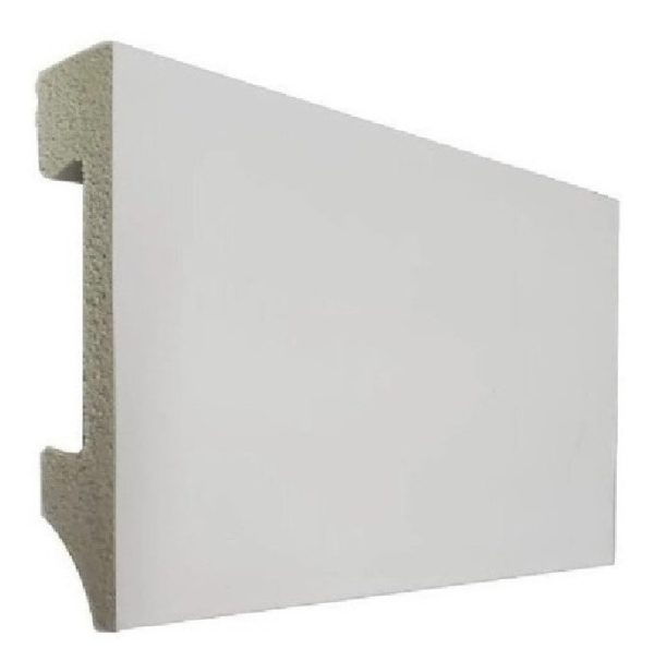 Zocalo Blanco Recto Pvc Resistente Agua 7cm X 2,45ml Rambla