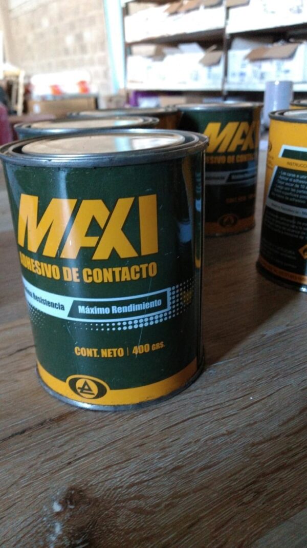 Cemento De Contacto Maxi Pegamento Adhesivo X 400 Grs - Imagen 3