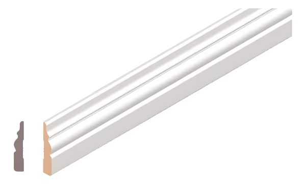 Guardasillas Mdf Prepintado Blanco 15x75x2750 Atenneas Pg75