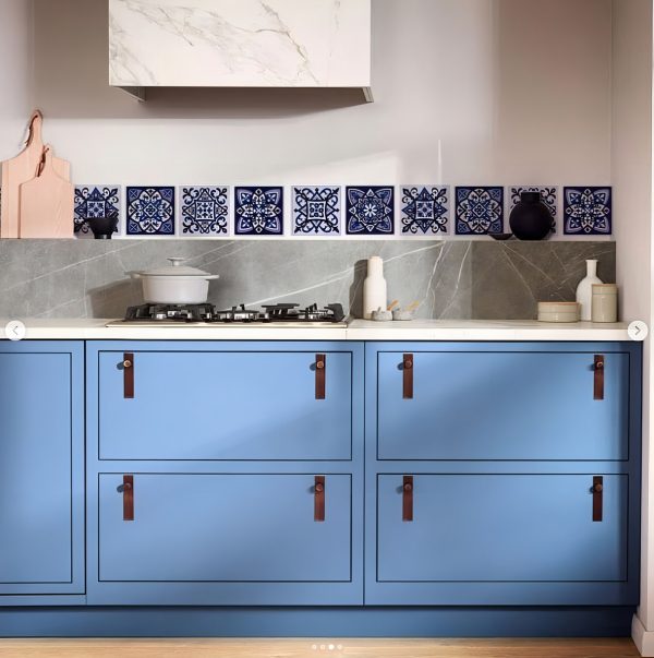 Azulejos Autoadhesivos Vinilo Muresco 16231 X 6 Unidades Color Azul - Imagen 4