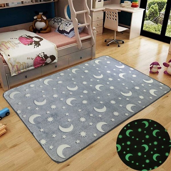 Alfombra Brilla En Oscuridad 60 X 90 Cm Infantil Suave Glow - Imagen 6