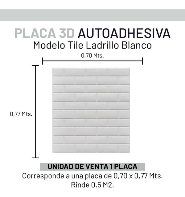 Placa 3d Autoadhesivas Pared Pintable Lavable Negra - Imagen 4