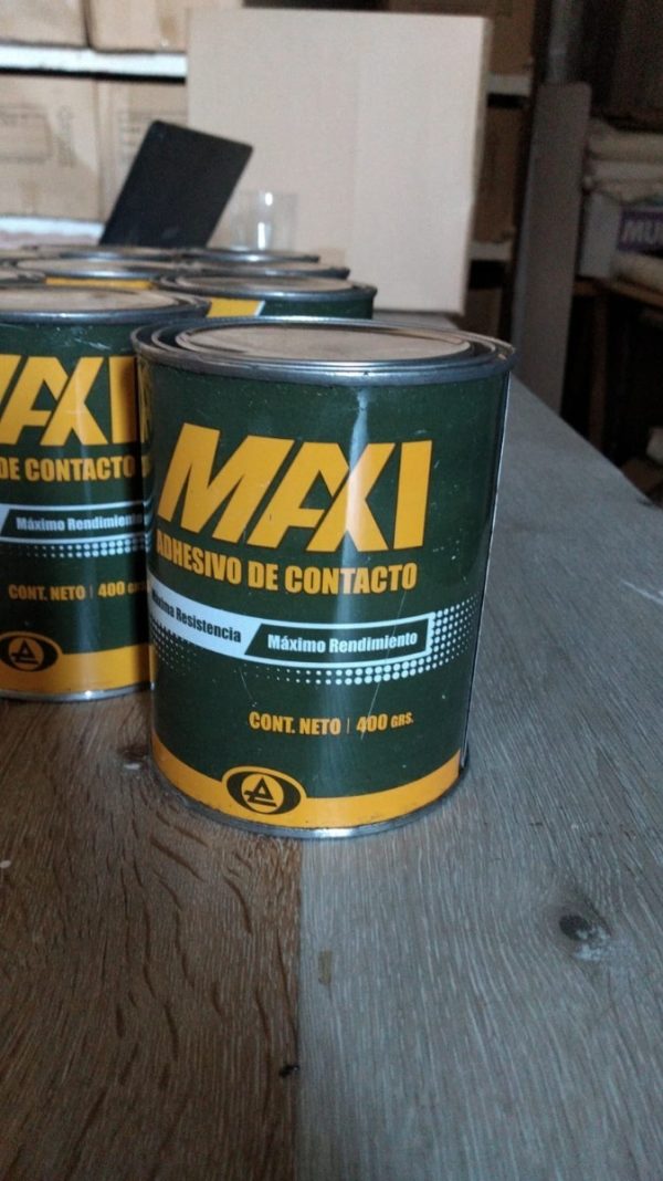 Cemento De Contacto Maxi Pegamento Adhesivo X 400 Grs - Imagen 2