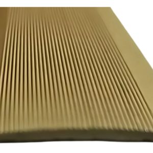 Varilla De Aluminio Plana Terminacion Alfombras Oro X 90cm