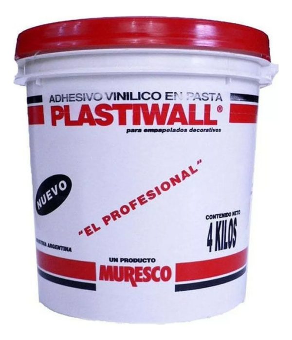 Adhesivo Pegamento Para Papel 4kg Plastiwall Muresco Rambla