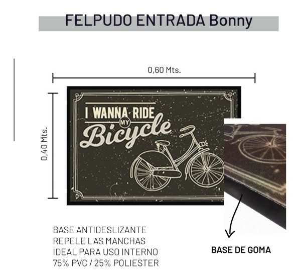 Alfombra Felpudo Entrada Sintetico Bonny Dib 40x60 Rambla - Imagen 14