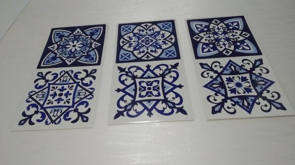 Azulejos Autoadhesivos Vinilo Muresco 16231 X 6 Unidades Color Azul - Imagen 9