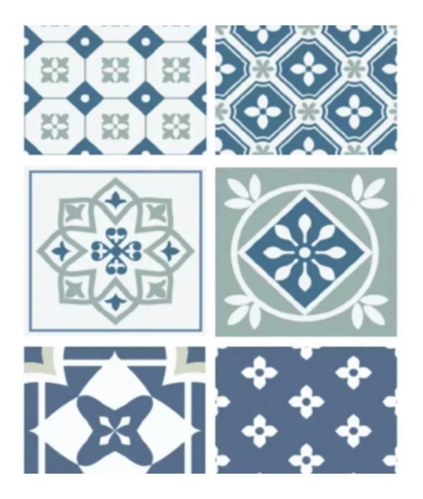 Azulejos Autoadhesivos Vinilo Muresco 16651 X 6 U Rambla
