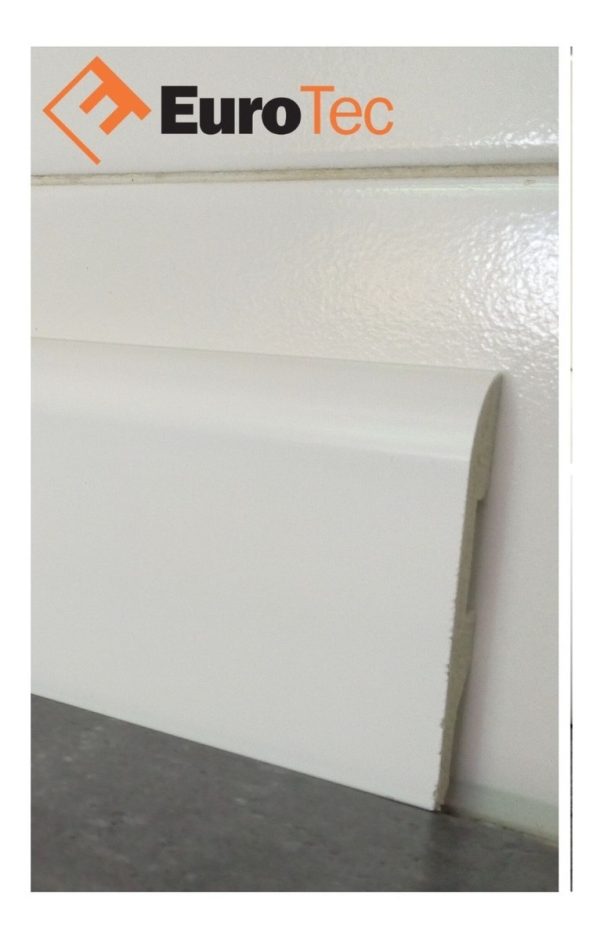Zocalo Pvc Blanco Curvo Resistente Al Agua 7cm X Tira 2,45ml - Imagen 2
