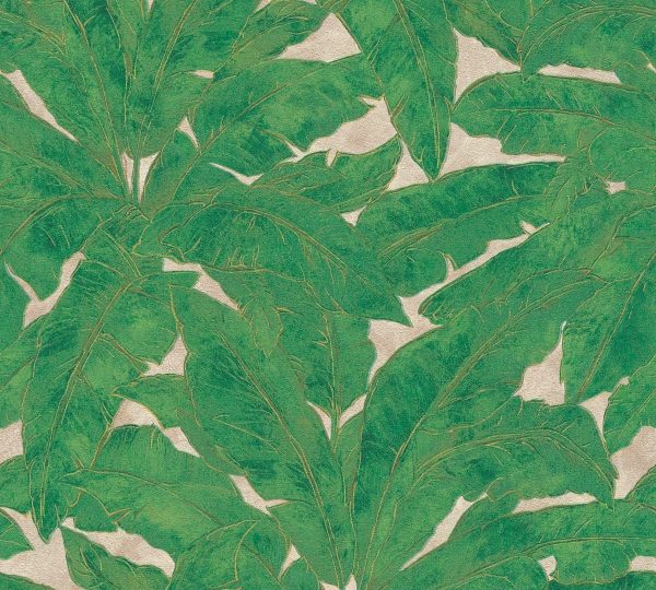 Papel Importado Plantas Hojas Metropolitan Stories 369273