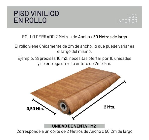 Piso Vinílico En Rollo Lentex Bonus Simil Madera X 1 M2 - Imagen 27