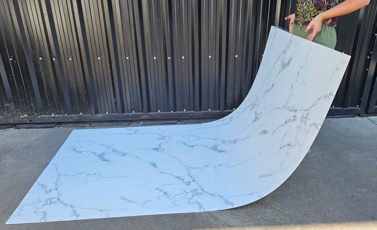 Placa Uv 3mm Simil Piedra Mármol Revestimiento Pvc 1,22x2,44 - Imagen 5