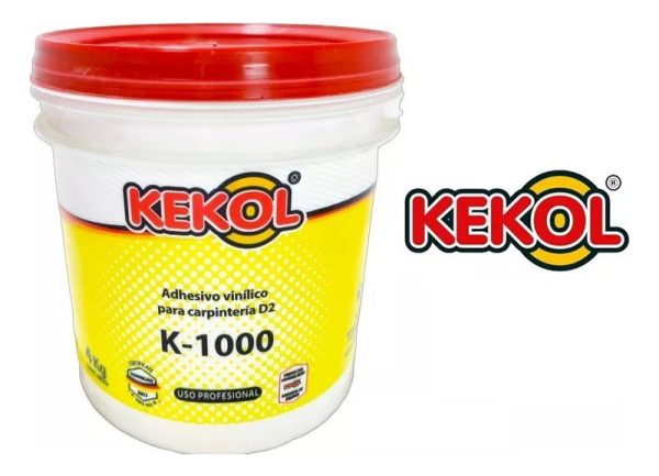 Adhesivo Vinilico Kekol K-1000 Cola Carpintero Madera X 4 Kg - Imagen 4