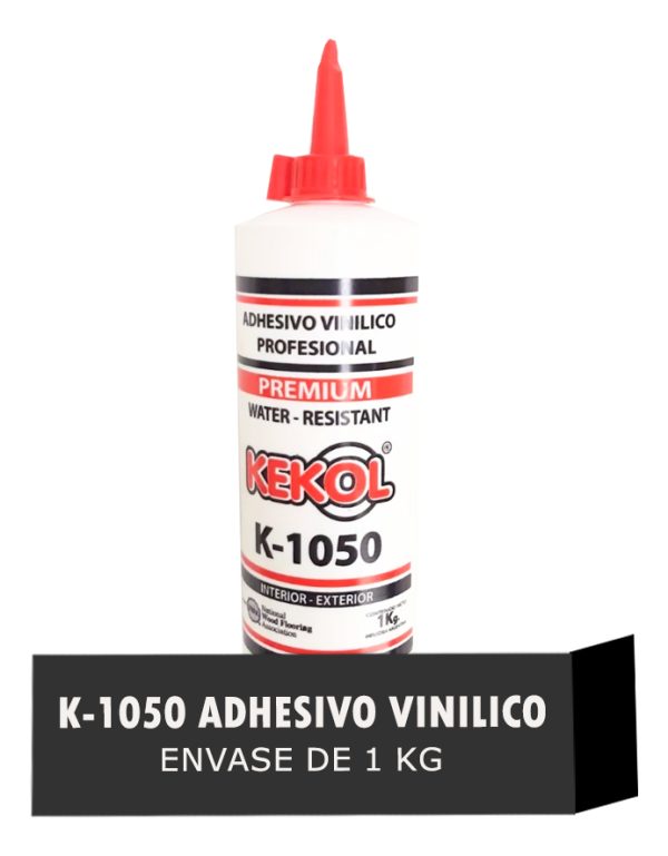 Pegamento Adhesivo Vinilico Profesional Kekol K-1050 Color Blanco Envase De 1 Kilogramo No Tóxico - Imagen 2
