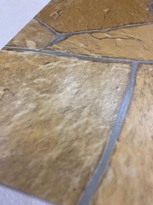 Piso Vinilico Rollo Simil Laja Mosaico Lentex 1.3mm Bonus - Imagen 4