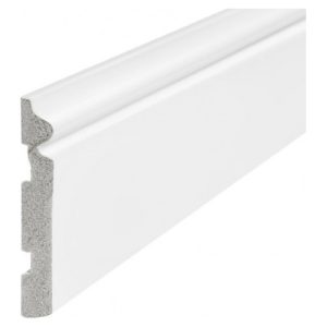 Zocalo Blanco Moldura Pvc Resistente Agua 10cm X 2,45ml