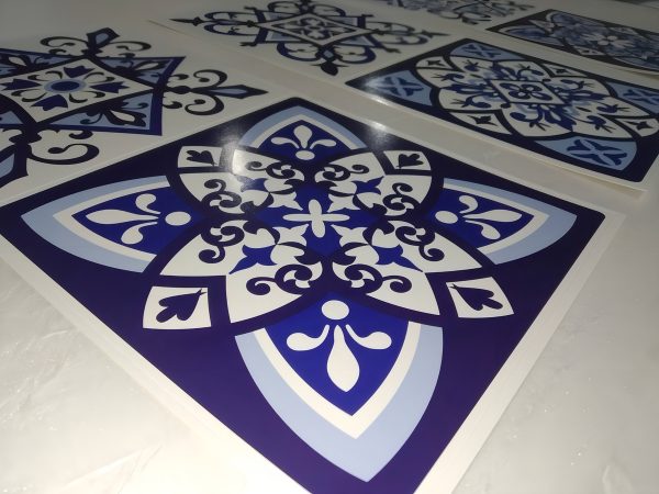 Azulejos Autoadhesivos Vinilo Muresco 16231 X 6 Unidades Color Azul - Imagen 11