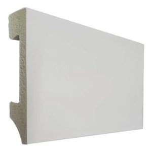 Zocalo Blanco Recto Pvc Reistente Al Agua 10cm X 2,45 Rambla
