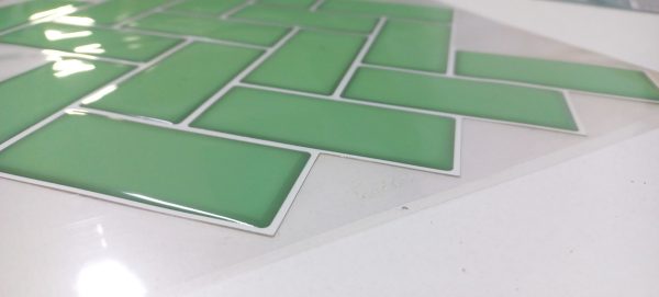 Azulejo Autoadhesivos Ceramico Cocina Baño Muresco 16721 Color Verde Claro - Imagen 4