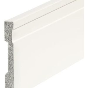 Zocalo Pvc Beige Recto Acanalado 10cm X 2,45ml